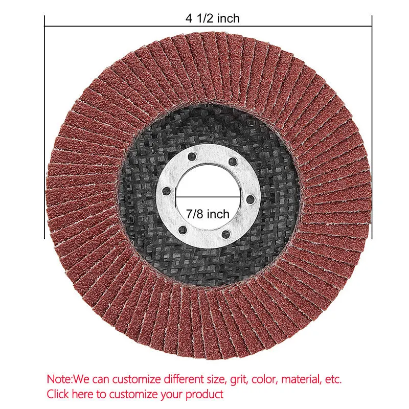 Abrasive Disc Flap Wheel Disc Zirconia Aluminium Oxide 40-120 Grit for Metal Cutting