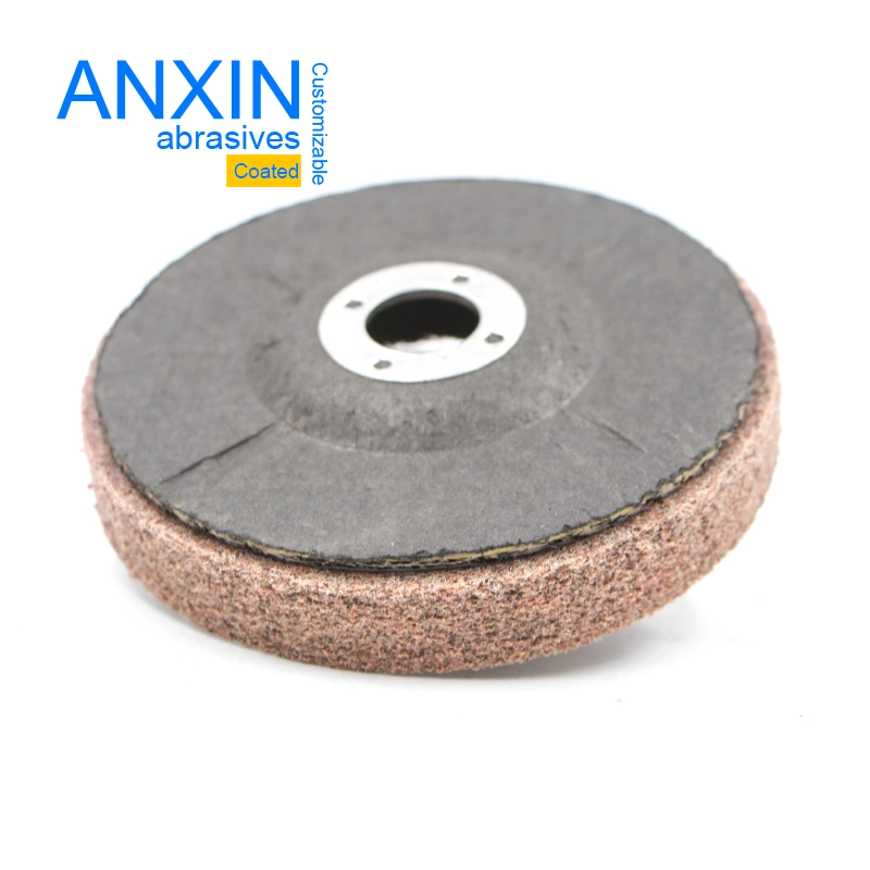 Customized 115X22mm Aluminum Oxide Unitized Flap Disc with Abrasives Machine for Grinding Metal Stainless Steel Wood