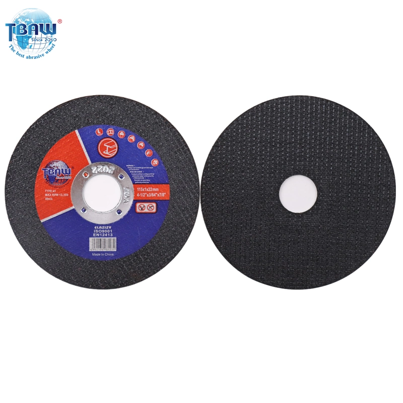 Hot Sale China Factory115X1.0X22.2mm Grinding Wheel Metal Cutting Disc Resin Cutter Grinder Cut Economic Cutting and Grinding Disc Abrasive Wheel