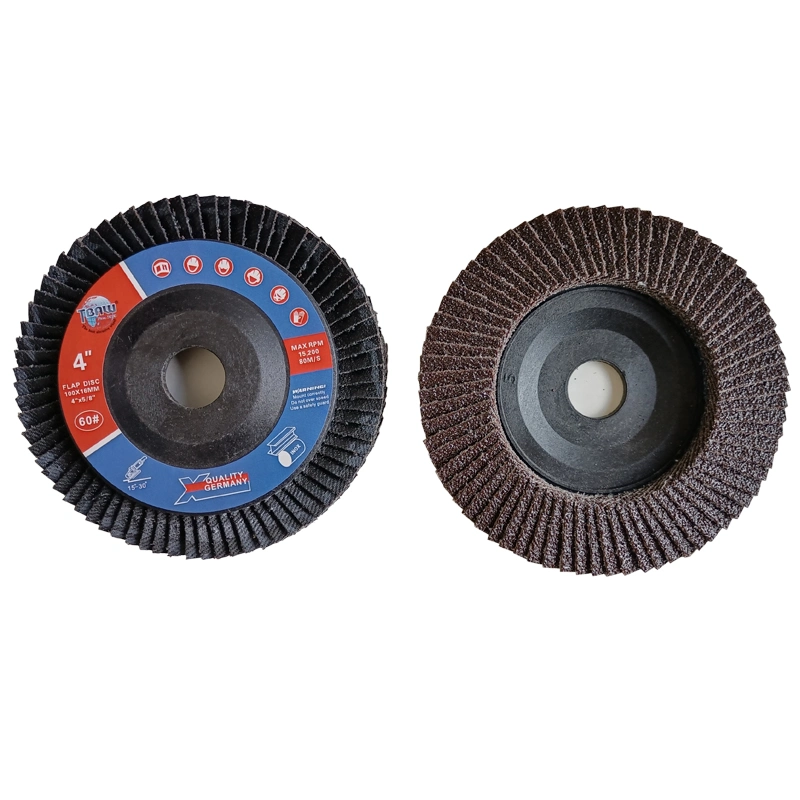 100mm Aluminium Oxide Grit 60 Flap Discs