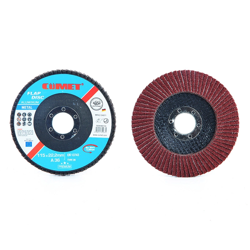 Cumet 4.5′ ′ 115mm Grit 60 Flap Disc for Metal Stainless Steel with Aluminum Oxide Zirconia Ceramic