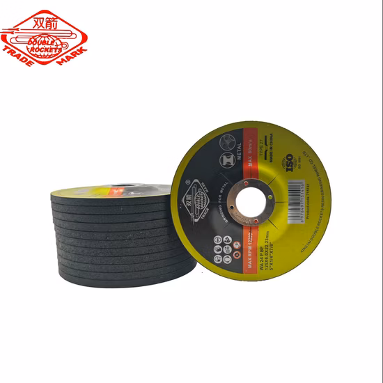 Disco abrasivo de centro hundido de 5 'para acero inoxidable (125X6.4X22.23) Abrasivo con certificados MPa