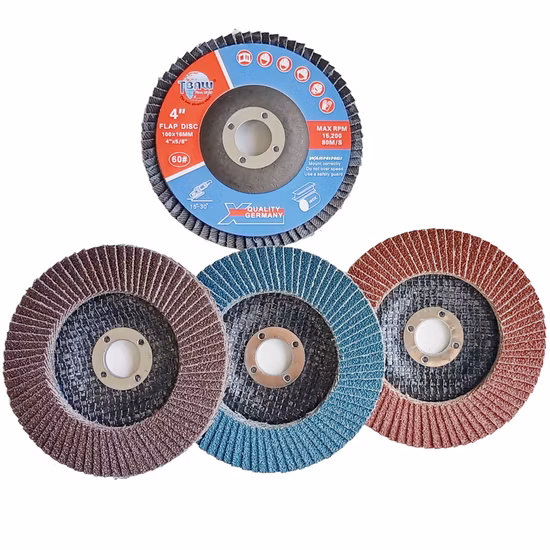 Discos de aleta 60 de grano de óxido de aluminio de 100 mm