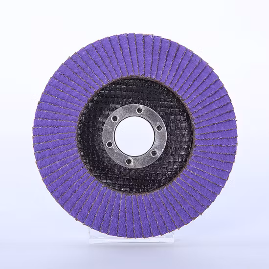 4′ ′ 100 mm Grano 60 Disco de láminas para metal Acero inoxidable con óxido de aluminio Zirconia Cerámica